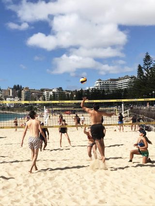 Beach Volleyball training for adults at Coogee Beach CBVA
